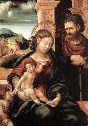 BURGKMAIR, Hans Holy Family with the Child St John ds oil on canvas
